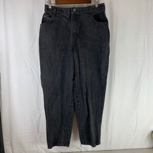 Gitano Jeans Womens 16 Petite Black High Rise Tapered Vintage 90s Mom Denim
